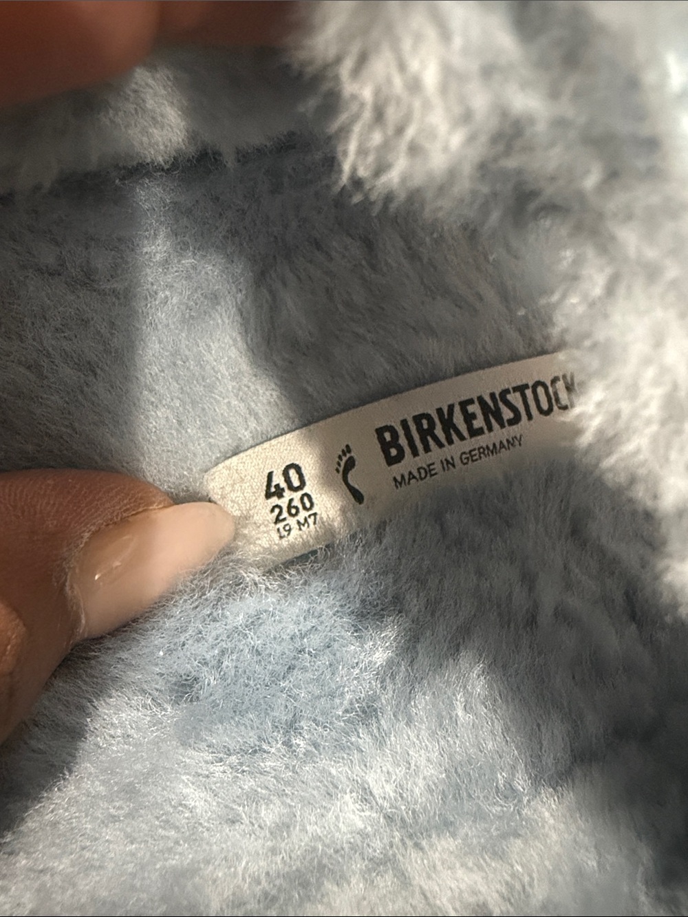 Birkenstock Silver-Gray Faux Fur Double Buckle Slides New - Picture 7 of 9